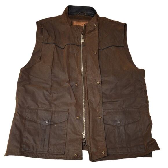Outback Trading Company Genuine
Australian Oilskin Cotton Fabric Vest Men's
XXL - Picture 3 of 13